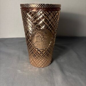 Starbucks Rose Gold 16oz Cold Tumbler